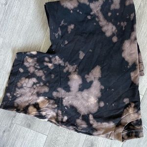 Brown tye dye gym shirt xl unisex shirt